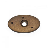 RK International - Distressed Oval Backplate - Antique English