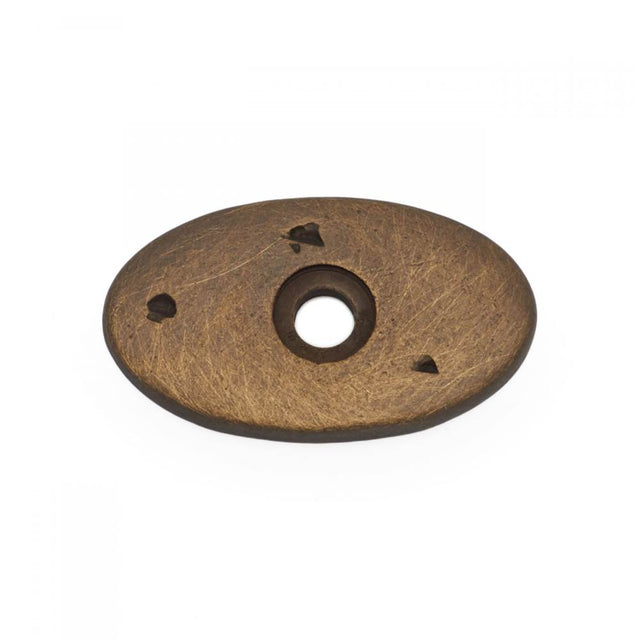 RK International - Distressed Oval Backplate - Antique English