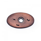 RK International - Distressed Oval Backplate - Distressed Copper