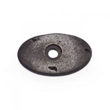 RK International - Distressed Oval Backplate - Distressed Nickel