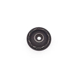 RK International - Flat Deco-Leaf Knob Backplate - Distressed Nickel