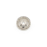 RK International - Flat Deco-Leaf Knob Backplate - Polished Nickel