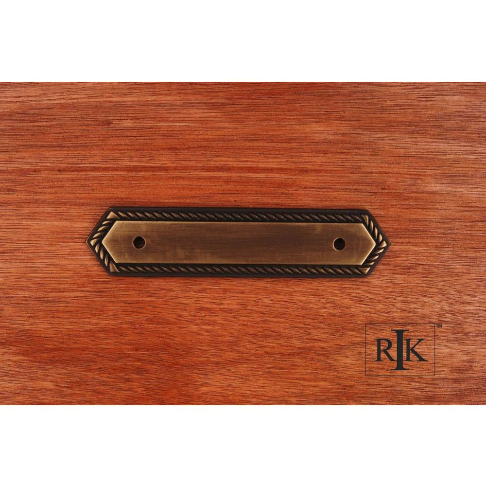 RK International - Rope Pull Backplate - Antique English