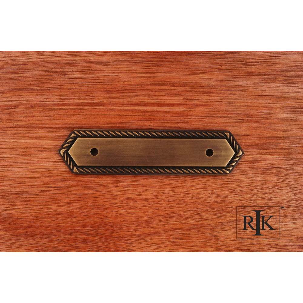 RK International - Rope Pull Backplate - Antique English