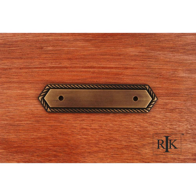 RK International - Rope Pull Backplate - Antique English