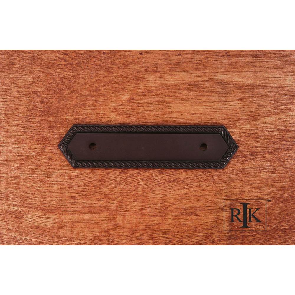 RK International - Rope Pull Backplate - Oil Rubbed Bronze