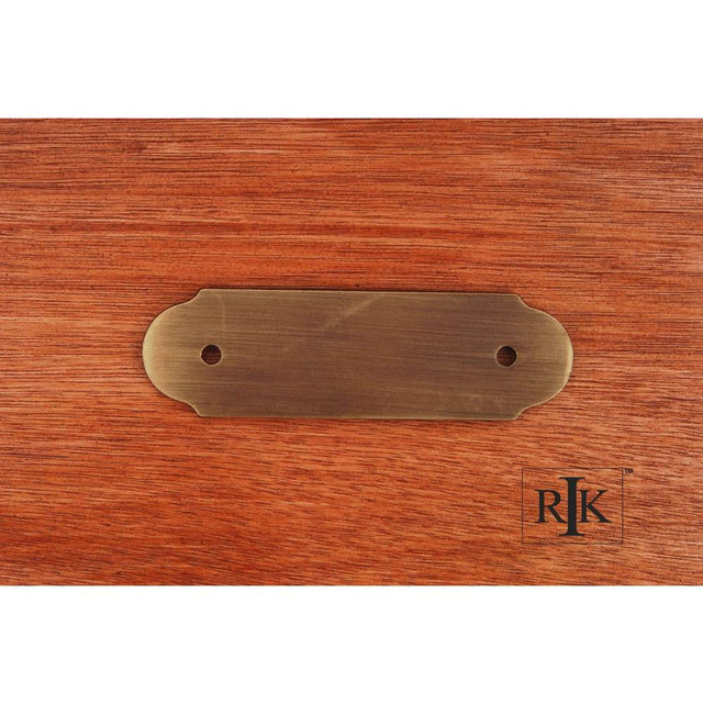 RK International - Smooth Pull Backplate - Antique English