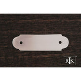 RK International - Smooth Pull Backplate - Satin Nickel