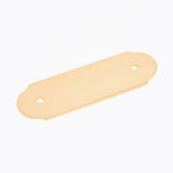 RK International - Smooth Pull Backplate - Satin Brass