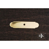 RK International - Small Backplate with One Hole - Polished Brass
