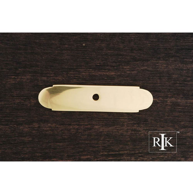 RK International - Small Backplate with One Hole - Polished Brass