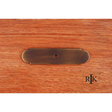 RK International - Small Backplate with One Hole - Antique English