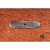 RK International - Small Backplate with One Hole - Distressed Nickel