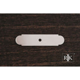 RK International - Small Backplate with One Hole - Satin Nickel