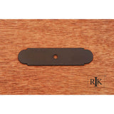 RK International - Small Backplate with One Hole - Oil Rubbed Bronze