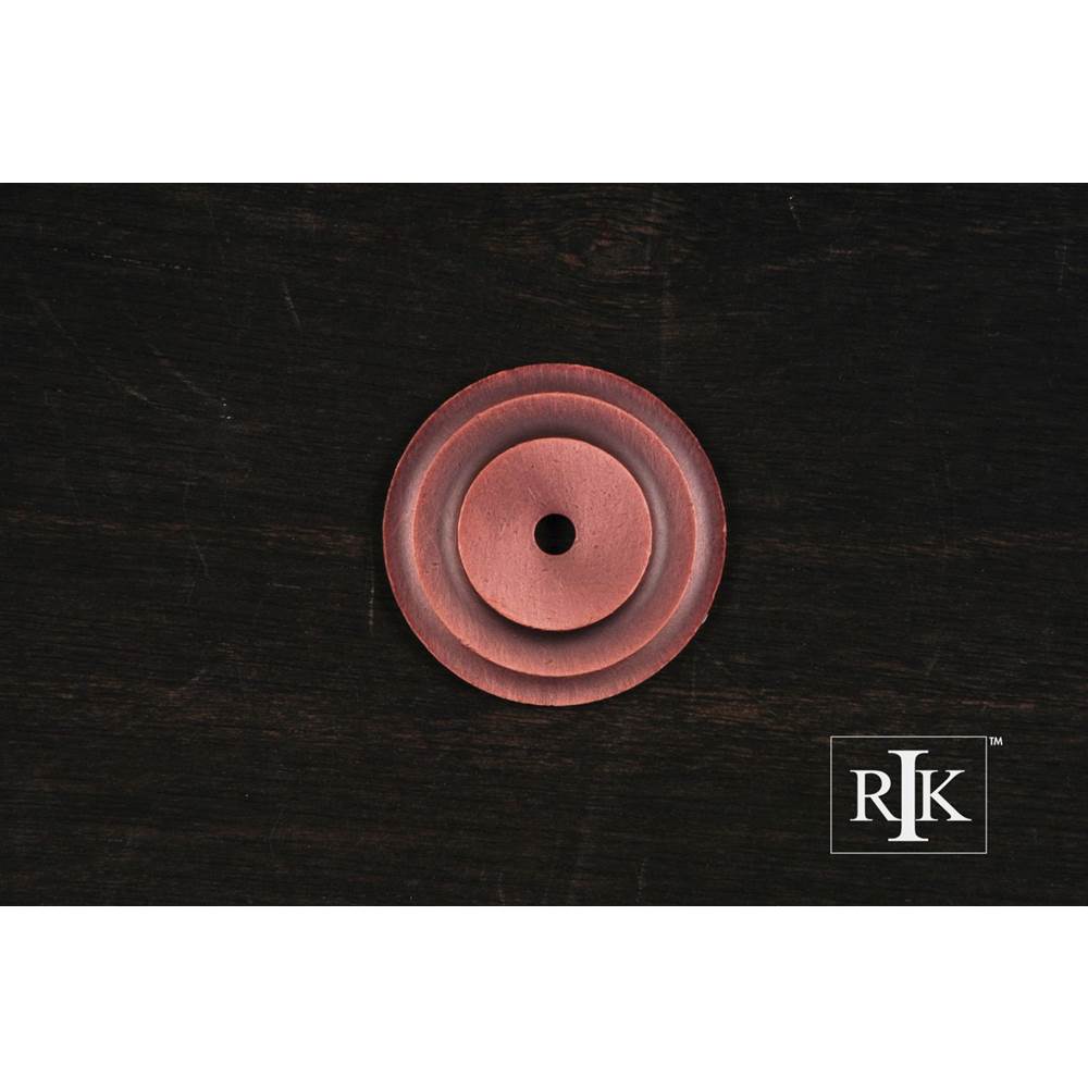 RK International - Plain Single Hole Backplate - Distressed Copper