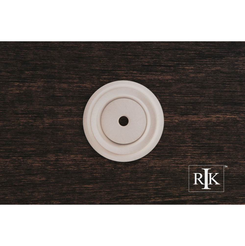 RK International - Plain Single Hole Backplate - Satin Nickel