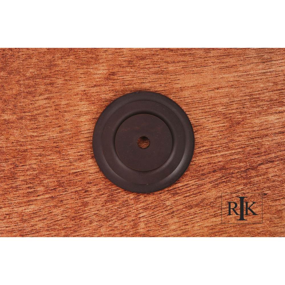 RK International - Plain Single Hole Backplate - Oil Rubbed Bronze