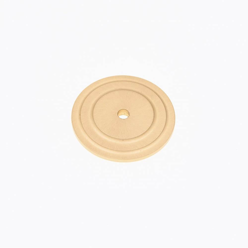 RK International - Plain Single Hole Backplate - Satin Brass