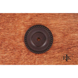 RK International - Beaded Single Hole Backplate - Oil Rubbed Bronze