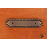 RK International - Deco-Leaf Edge Pull Backplate - Antique English