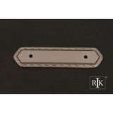 RK International - Deco-Leaf Edge Pull Backplate - Satin Nickel