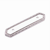 RK International - Deco-Leaf Edge Pull Backplate - Polished Nickel