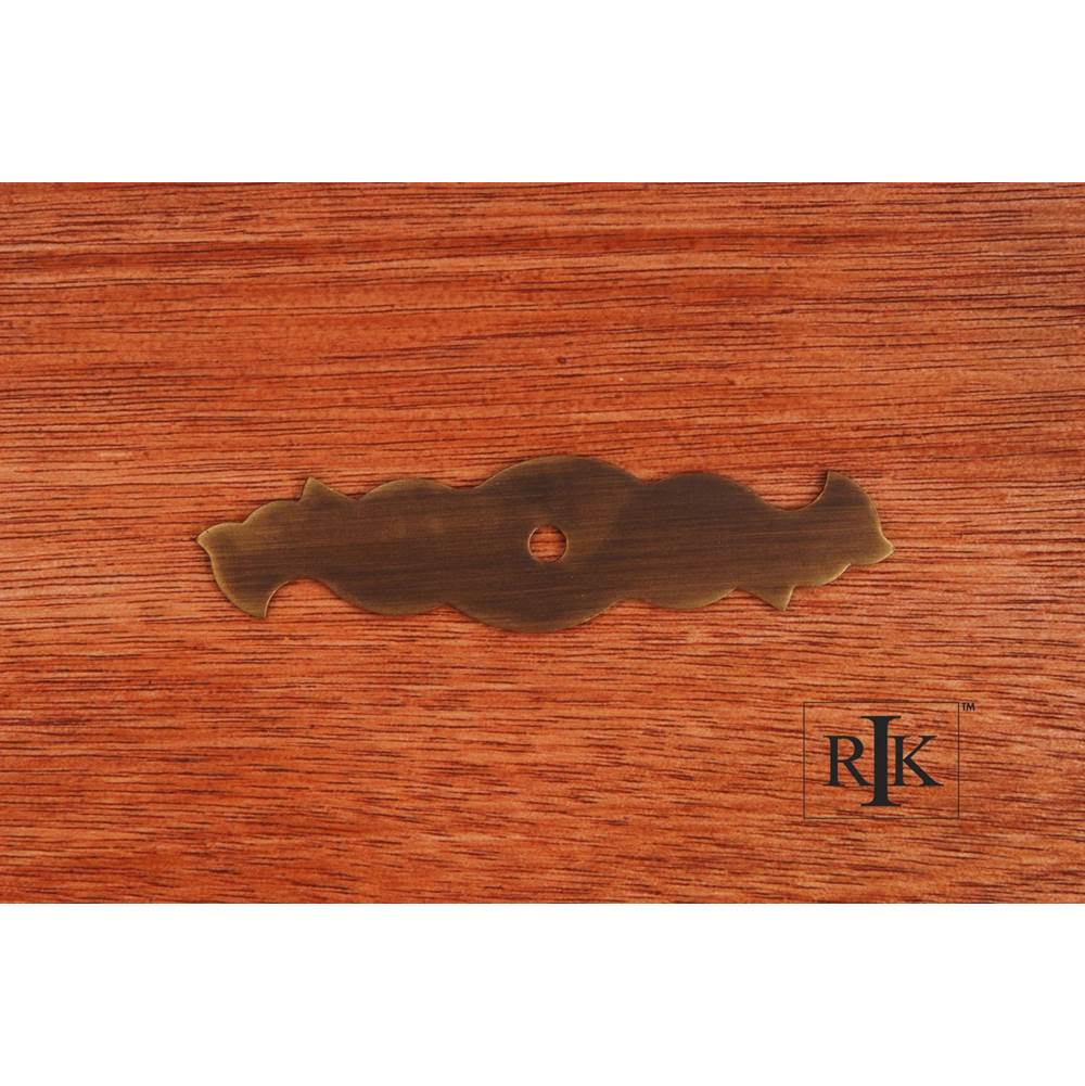 RK International - Curvy Single Hole Backplate - Antique English