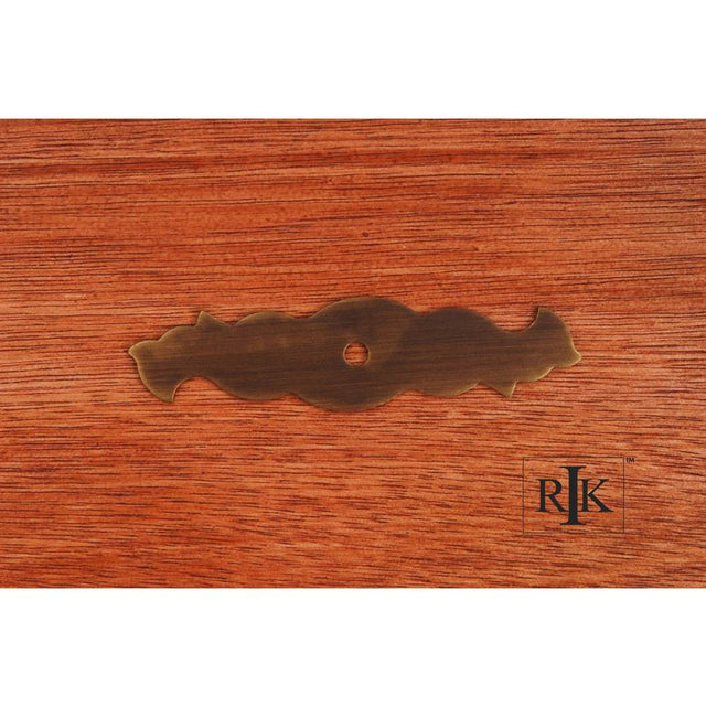 RK International - Curvy Single Hole Backplate - Antique English