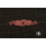 RK International - Curvy Single Hole Backplate - Distressed Copper