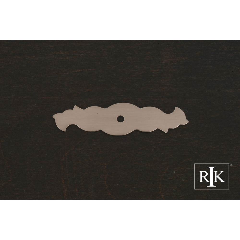 RK International - Curvy Single Hole Backplate - Satin Nickel
