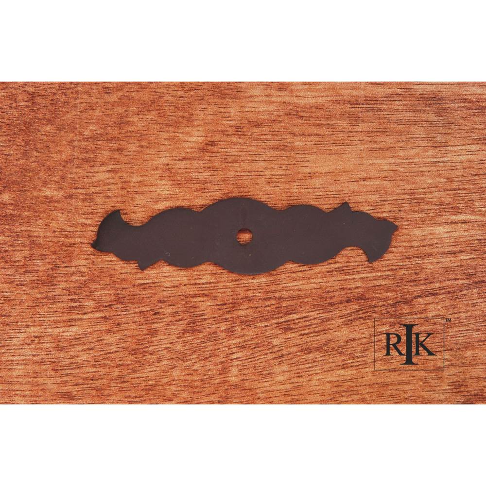 RK International - Curvy Single Hole Backplate - Oil Rubbed Bronze