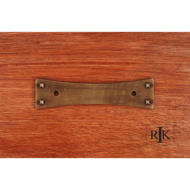 RK International - Bent Rectangle Backplate - Antique English