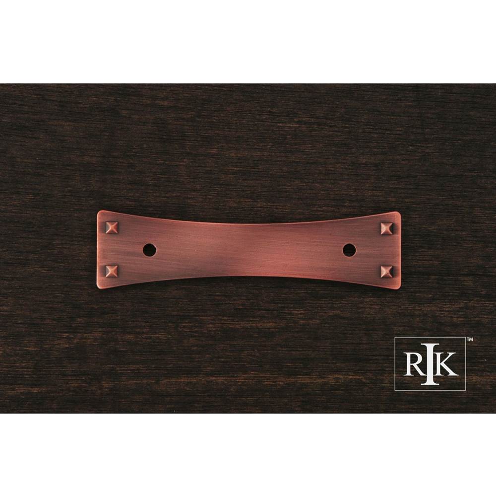 RK International - Bent Rectangle Backplate - Distressed Copper