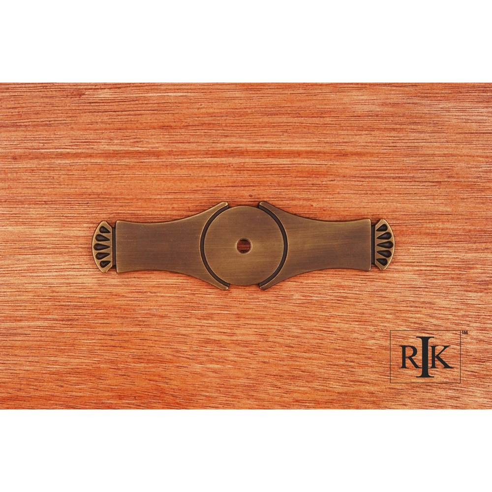 RK International - Curved Gill Ends Backplate - Antique English