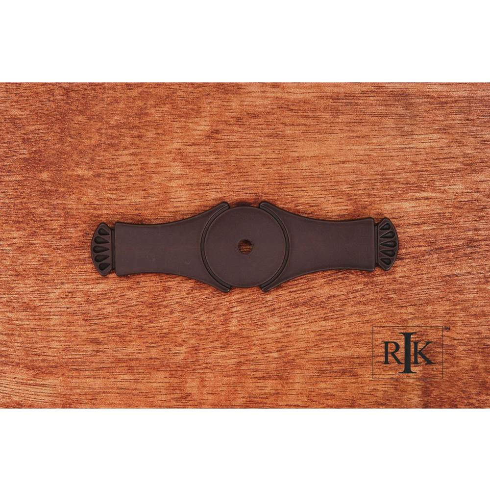 RK International - Curved Gill Ends Backplate - Oil Rubbed Bronze