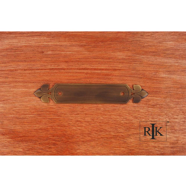 RK International - Backplate with Spade Ends - Antique English