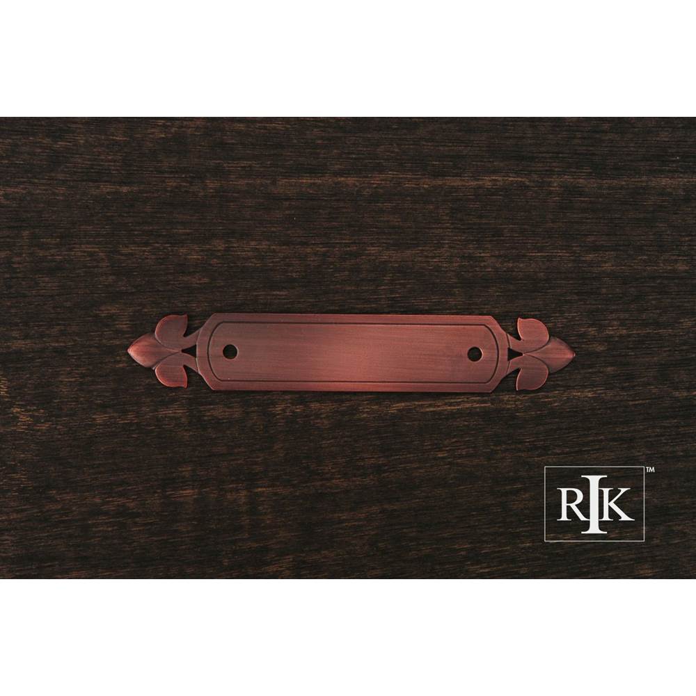 RK International - Backplate with Spade Ends - Distressed Copper