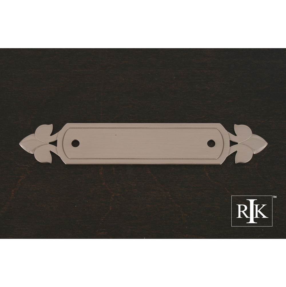 RK International - Backplate with Spade Ends - Satin Nickel