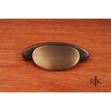 RK International - Elliptical Cup Pull with Dummy Screws - Antique English
