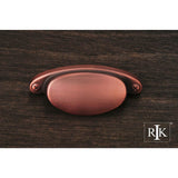 RK International - Elliptical Cup Pull with Dummy Screws - Distressed Copper