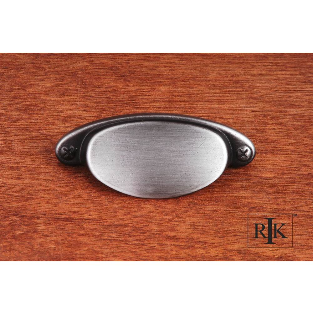 RK International - Elliptical Cup Pull with Dummy Screws - Distressed Nickel