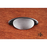RK International - Elliptical Cup Pull with Dummy Screws - Distressed Nickel