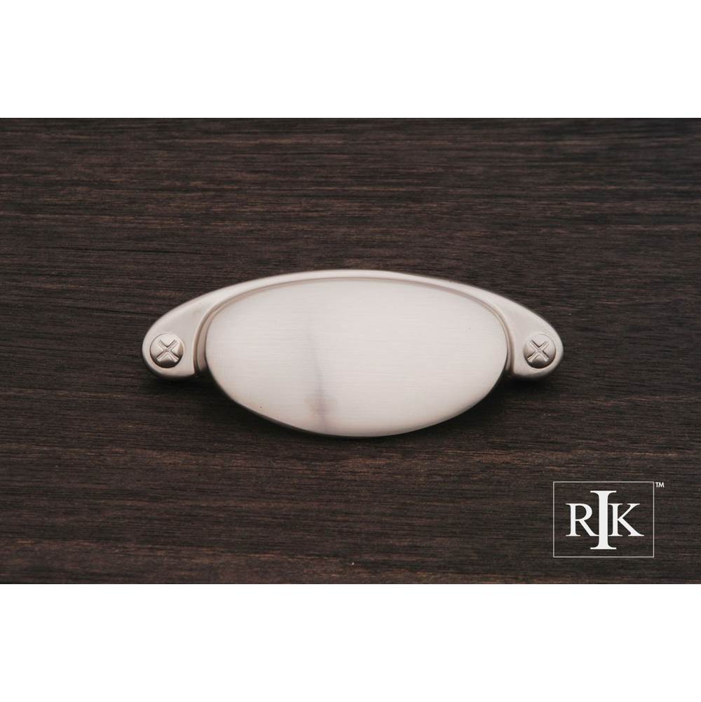 RK International - Elliptical Cup Pull with Dummy Screws - Satin Nickel