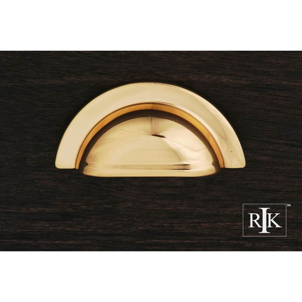 RK International - Smooth Half Circle Cup Pull - Polished Brass