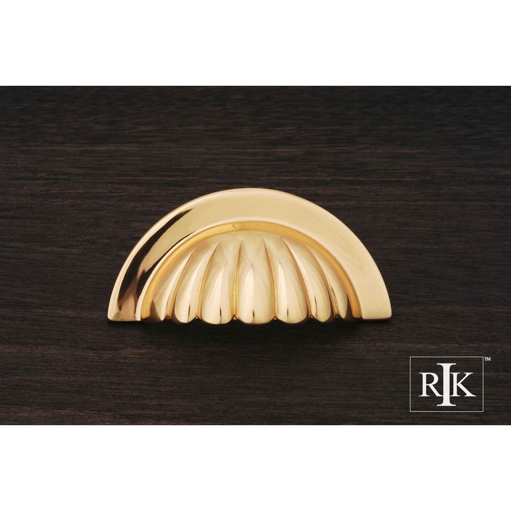 RK International - Heavy Half Melon Cup Pull - Polished Brass
