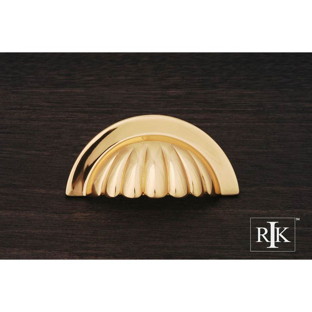 RK International - Heavy Half Melon Cup Pull - Polished Brass