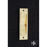 RK International - Thin Rectangle Flush Pull - Polished Brass