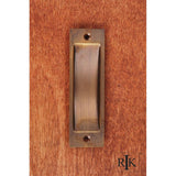 RK International - Thin Rectangle Flush Pull - Antique English