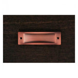 RK International - Thin Rectangle Flush Pull - Distressed Copper